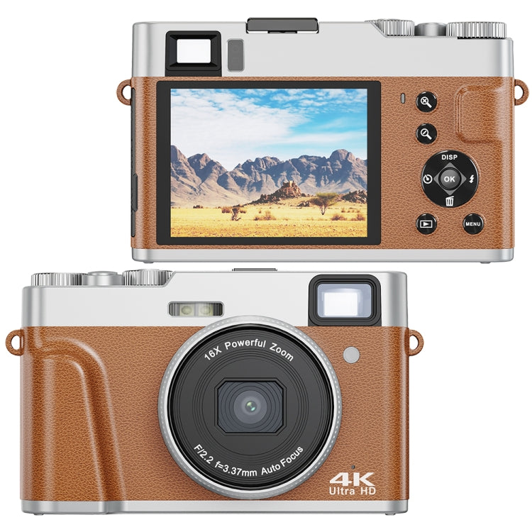 DC202L 2.8-Inch 4K HD 16X Zoom Photography Digital Camera Home SLR Camera, Black EU Plug, Black US Plug, Black UK Plug, Brown EU Plug, Brown US Plug, Brown UK Plug DC202L 2.8-Inch 4K HD 16X Zoom Photography Digital Camera Home SLR Camera, Black EU Plug, Black US Plug, Black UK Plug, Brown EU Plug, Brown US Plug, Brown UK Plug